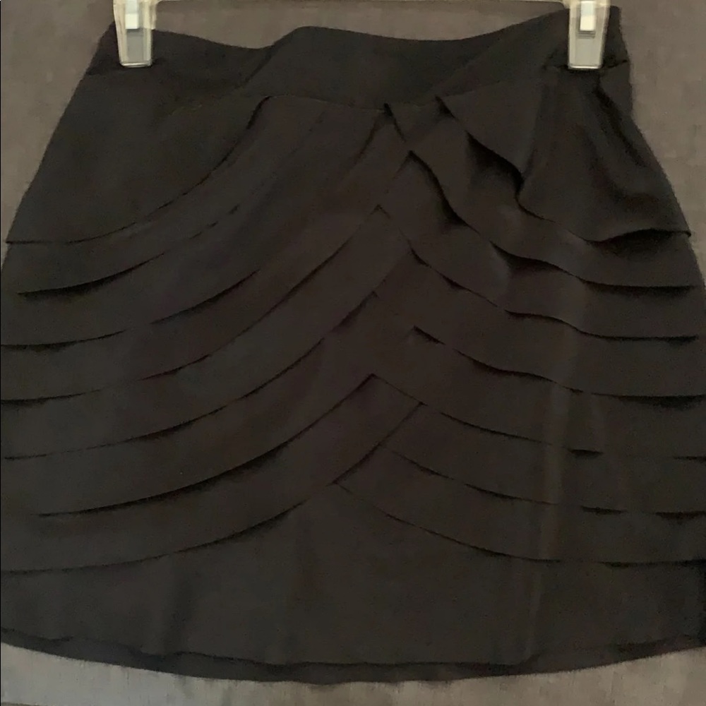 Black mini skirt